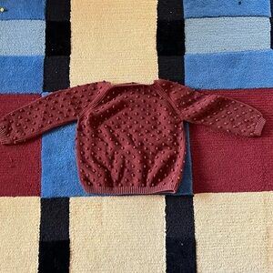 Misha & Puff Pima cotton popcorn sweater, size 4-5 yrs